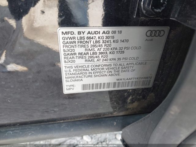 WA1LAAF71KD000972 Audi Q7 55 Premium/55 Se Premium