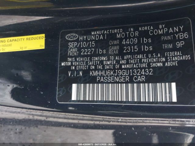 KMHHU6KJ9GU132432 Hyundai Genesis 3.8 Ultimate