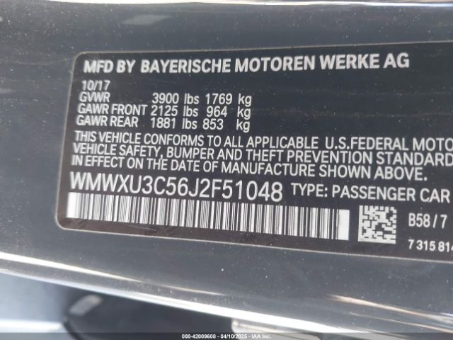 WMWXU3C56J2F51048 Mini Hardtop Cooper S