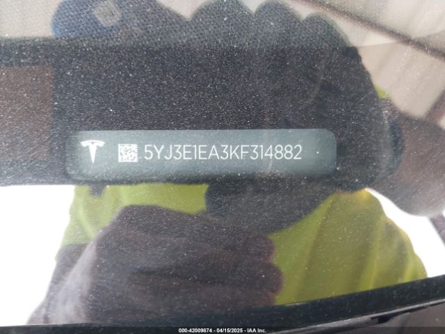 5YJ3E1EA3KF314882 Tesla Model 3 Long Range/mid Range/standard Range/standard Range Plus