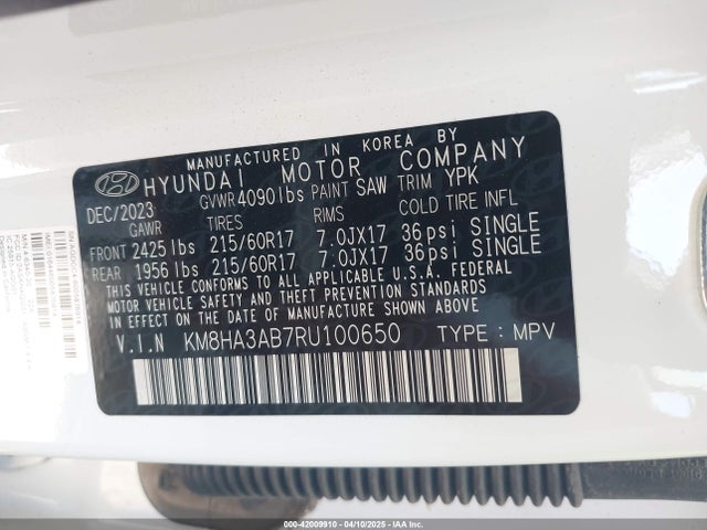 Hyundai Kona Se 2024 KM8HA3AB7RU100650 Image 9