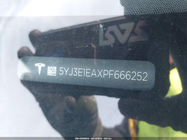 5YJ3E1EAXPF666252 Tesla Model 3 Rear-wheel Drive