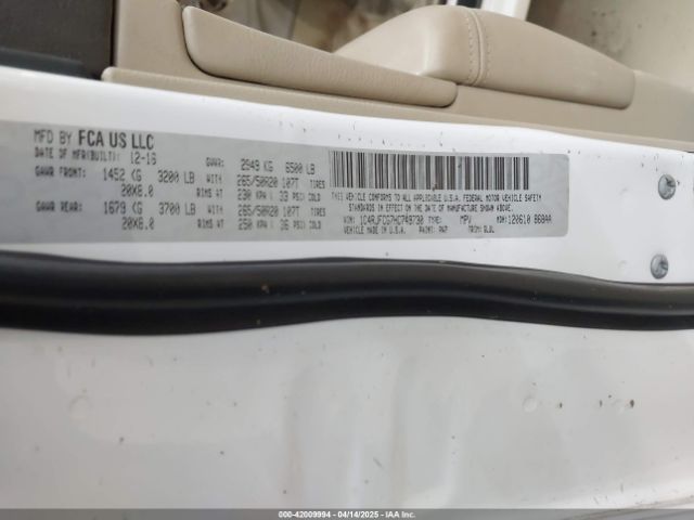1C4RJFCG7HC749730 Jeep Grand Cherokee Overland 4x4
