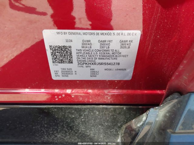 3GPKHXRJ5RS541278 Honda Prologue Touring