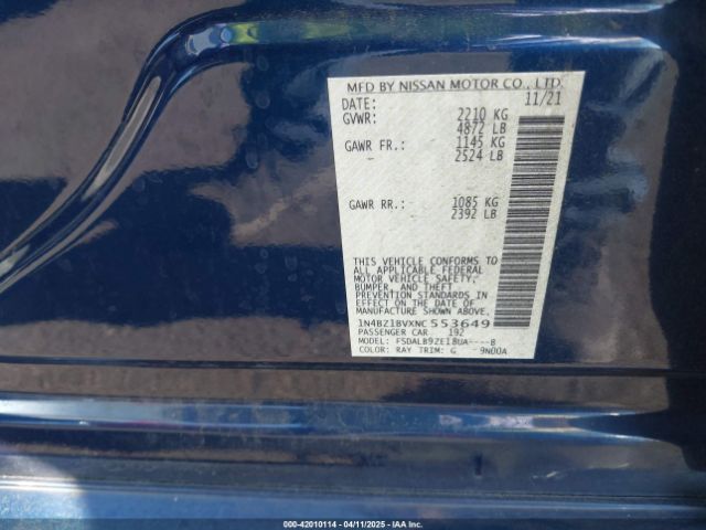 1N4BZ1BVXNC553649 Nissan Leaf S Plus 62 Kwh