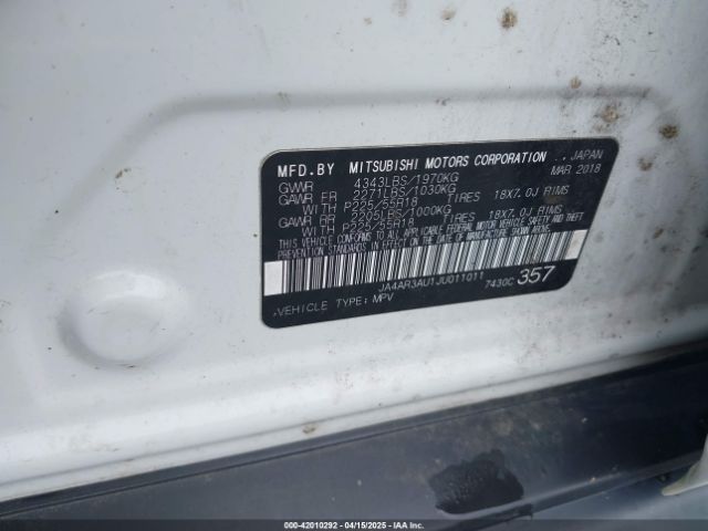 2018 MITSUBISHI OUTLANDER SPORT JA4AR3AU1JU011011 Photo 8