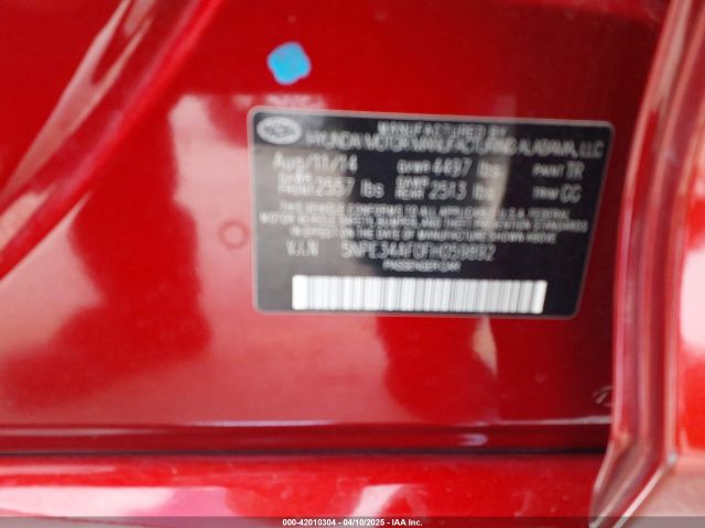 5NPE34AF0FH059892 Hyundai Sonata Sport
