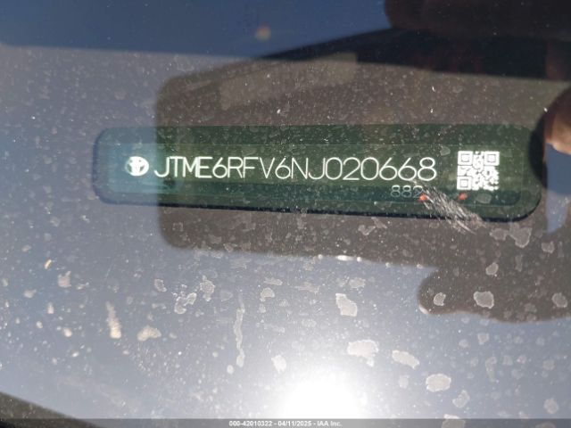 JTME6RFV6NJ020668 Toyota Rav4 Hybrid Xse