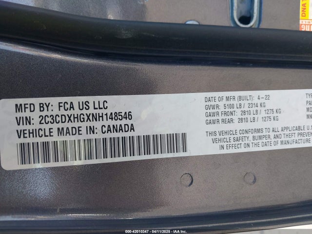 Dodge Charger 2022 2C3CDXHGXNH148546 Image 9