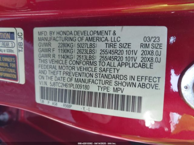 2023 ACURA RDX 5J8TC2H61PL009180 Photo 8