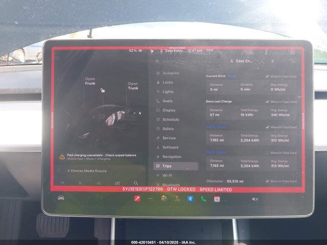 5YJ3E1EB1JF122786 Tesla Model 3 Long Range/performance