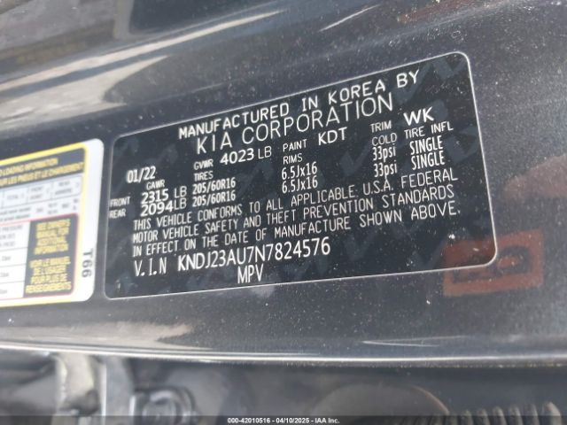 KNDJ23AU7N7824576 KIA SOUL LX