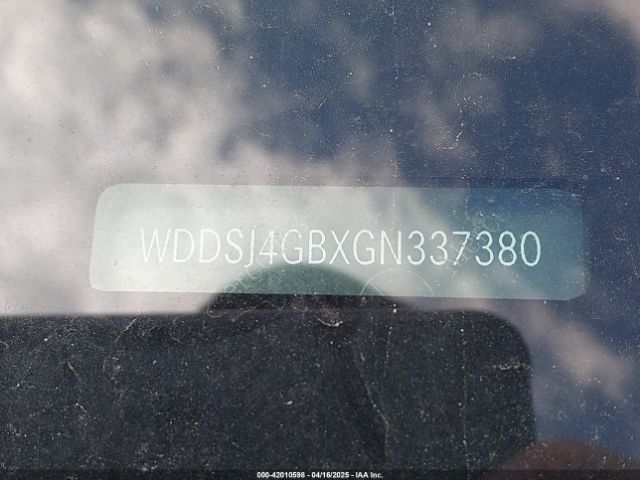 WDDSJ4GBXGN337380 Mercedes-Benz CLA 250 4MATIC