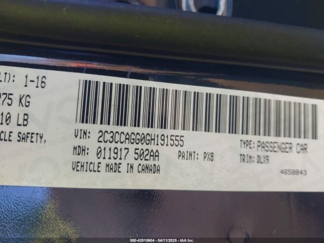 2C3CCAGG0GH191555 Chrysler 300 300s