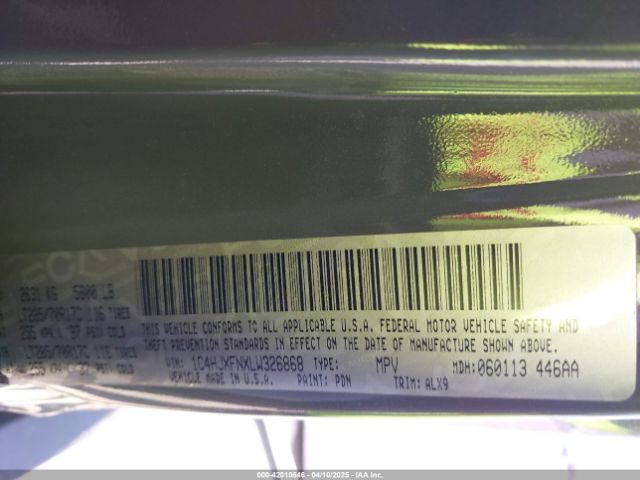 1C4HJXFNXLW326868 Jeep Wrangler Unlimited Rubicon Recon 4x4