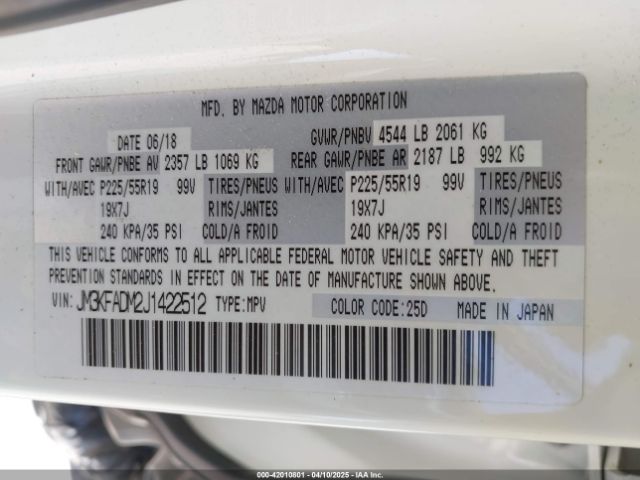 JM3KFADM2J1422512 Mazda Cx-5 Grand Touring