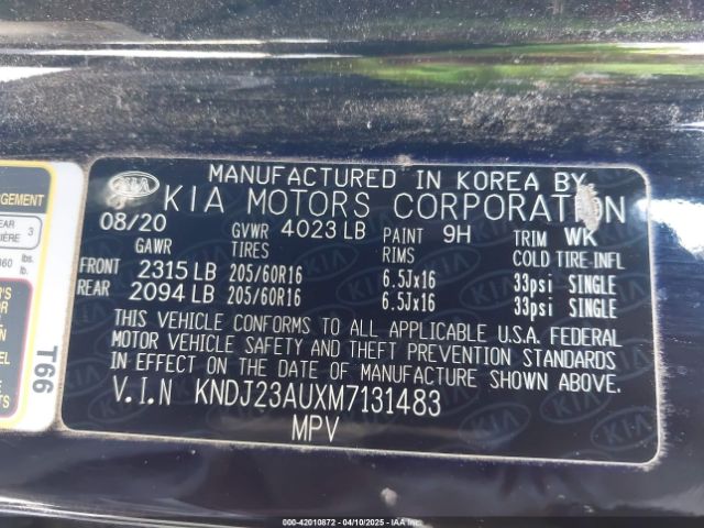 KNDJ23AUXM7131483 KIA SOUL S