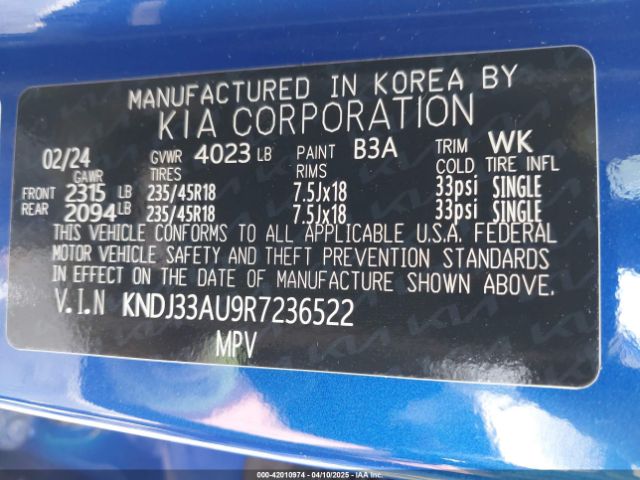 KNDJ33AU9R7236522 KIA SOUL EX
