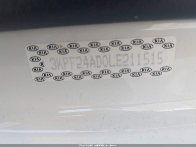 3KPF24AD0LE211515 KIA Forte Lxs