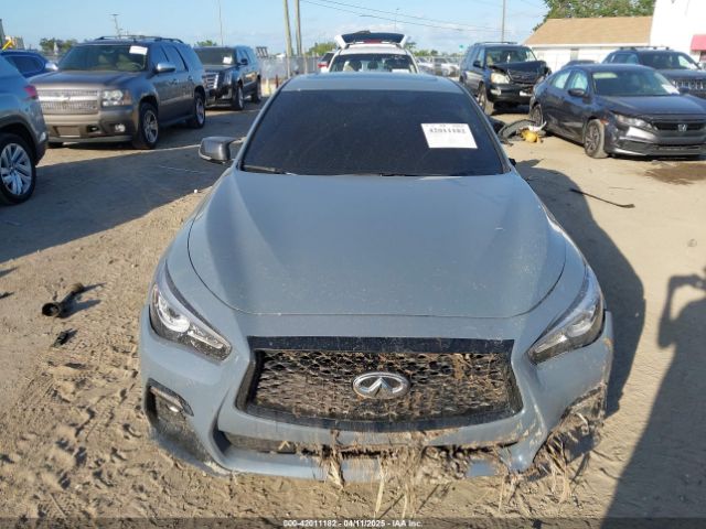 JN1FV7DR9NM390225 Infiniti Q50 Red Sport 400 Awd
