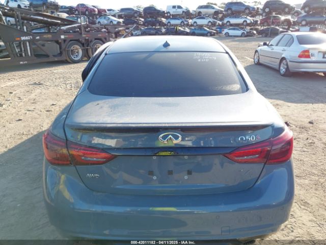 JN1FV7DR9NM390225 Infiniti Q50 Red Sport 400 Awd
