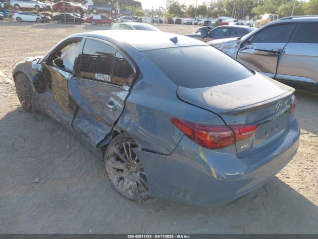 JN1FV7DR9NM390225 Infiniti Q50 Red Sport 400 Awd