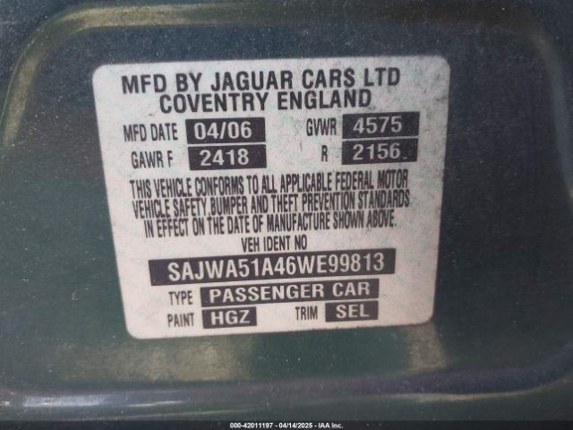 2006 JAGUAR X-TYPE SAJWA51A46WE99813 Photo 8
