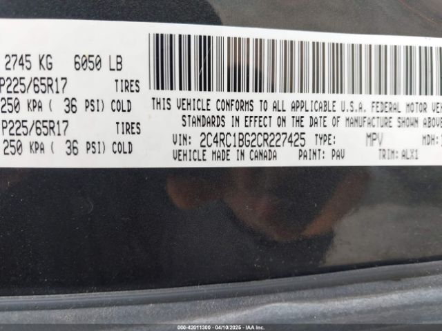 2012 CHRYSLER TOWN & COUNTRY 2C4RC1BG2CR227425 Photo 8
