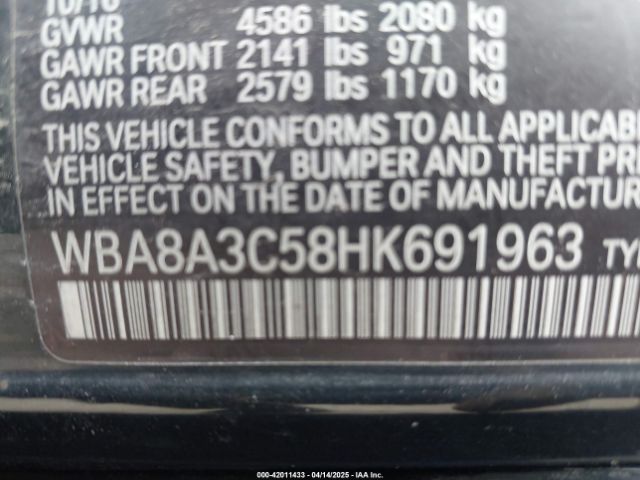 WBA8A3C58HK691963 BMW 320i Xdrive