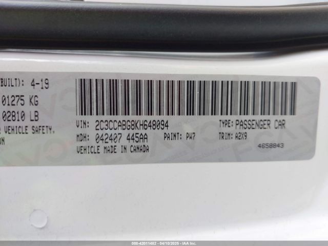 2C3CCABG8KH648094 Chrysler 300 300s