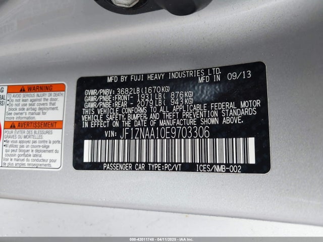 JF1ZNAA10E9703306 Scion FR-S