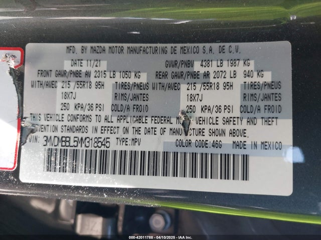 3MVDMBBL5MM318545 Mazda Cx-30 Select