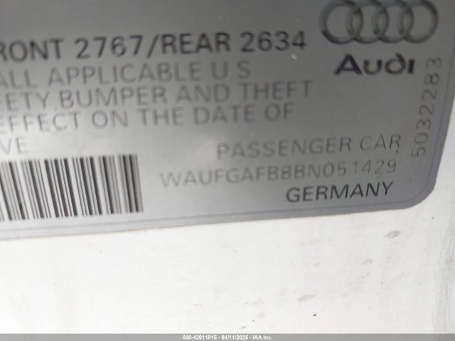 2011 AUDI A6 WAUFGAFB8BN051429 Photo 8