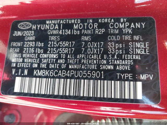 Hyundai Kona Sel 2023 KM8K6CAB4PU055901 Image 9
