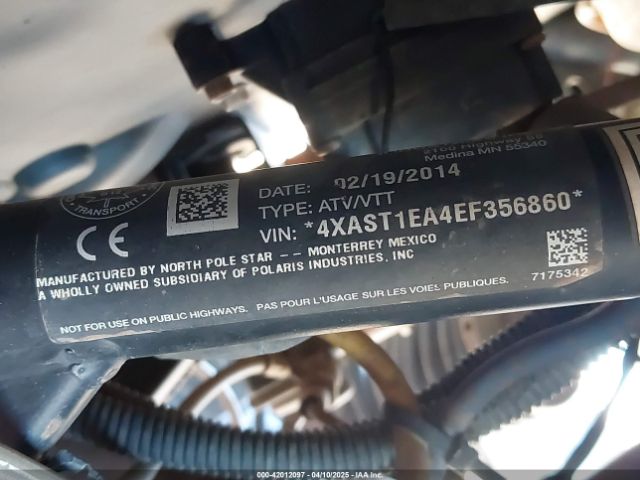 2014 POLARIS RZR 4XAST1EA4EF356860 Photo 9