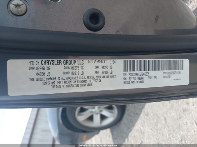 2C3CDYAG1EH206639 Dodge Challenger Sxt