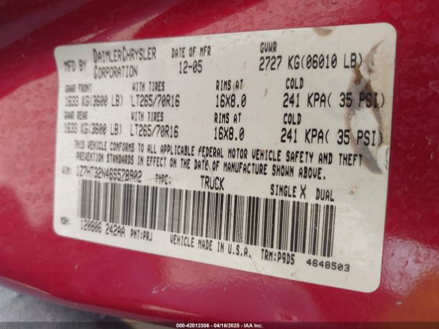 2006 MITSUBISHI RAIDER 1Z7HT32N46S578902 Photo 8