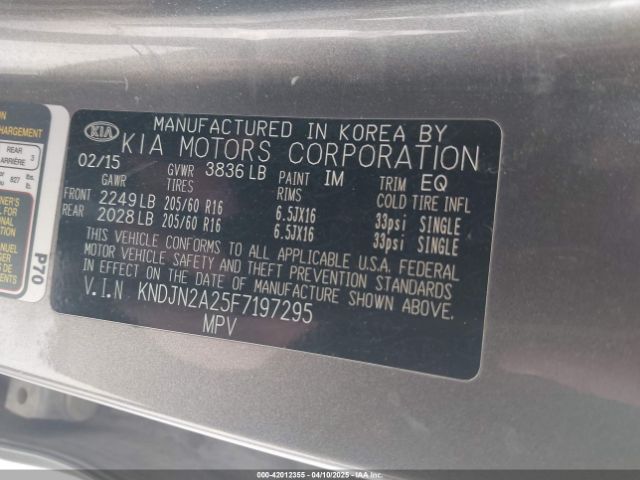 KNDJN2A25F7197295 KIA Soul