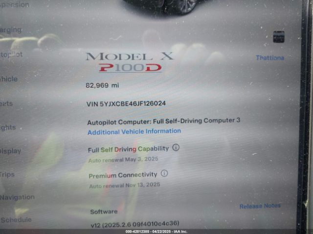 2018 TESLA MODEL X 5YJXCBE46JF126024 Photo 6