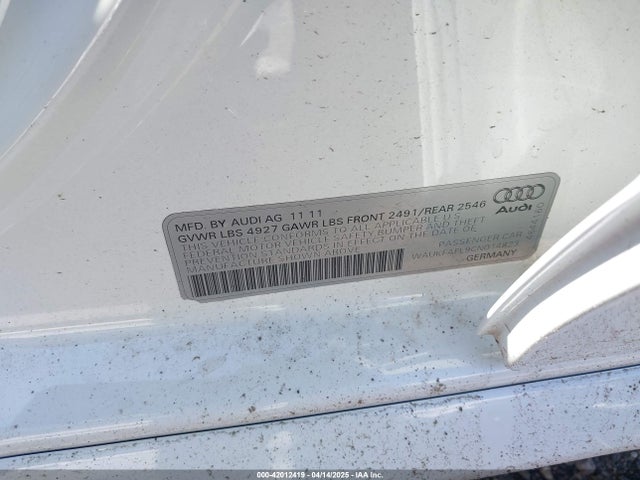 2012 AUDI A4 WAUKFAFL9CN014823 Photo 8
