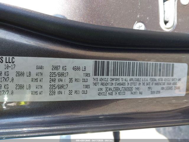 3C4NJDBBXJT202826 Jeep Compass Latitude 4x4