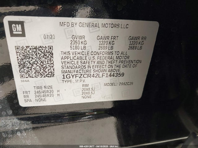 2020 CADILLAC XT4 1GYFZCR42LF144359 Photo 8