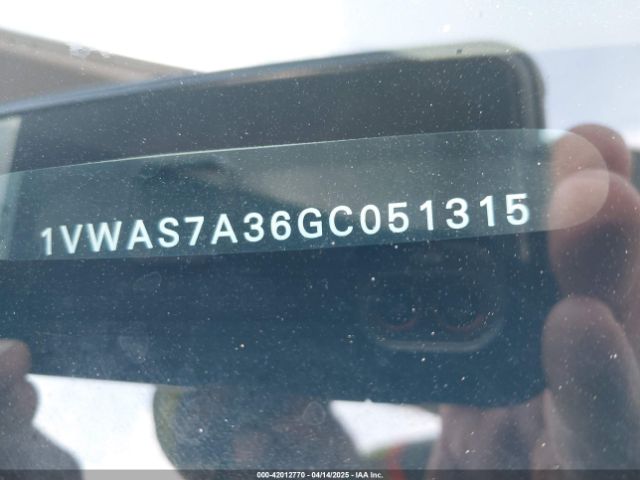 1VWAS7A36GC051315 Volkswagen Passat 1.8t S