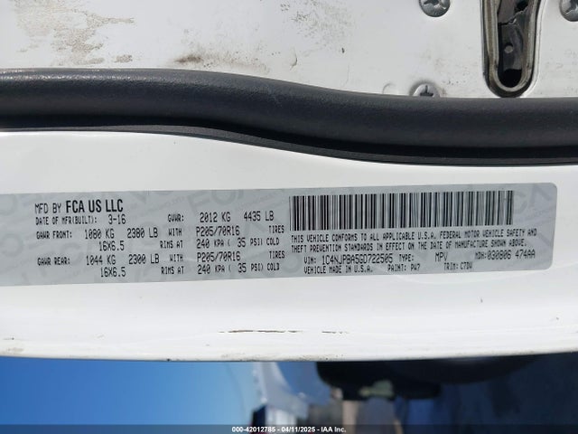 1C4NJPBA5GD722505 Jeep Patriot Sport
