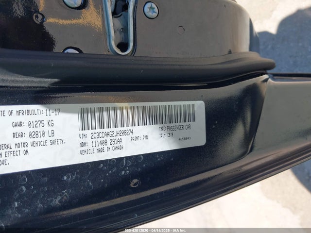 2C3CCAAG2JH208274 Chrysler 300 Touring