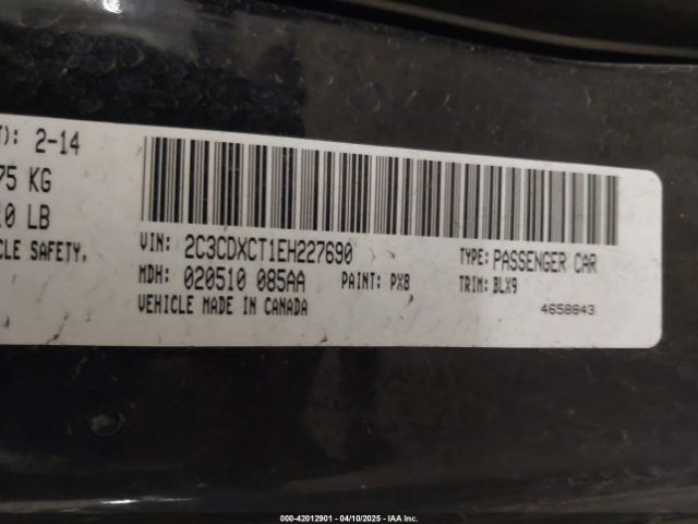 2C3CDXCT1EH227690 Dodge Charger R/t Plus