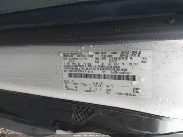 1FBZX2ZM7HKA11313 Ford Transit-350 Xlt