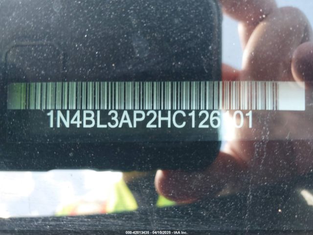 1N4BL3AP2HC126101 Nissan Altima 3.5 Sl/3.5 Sr