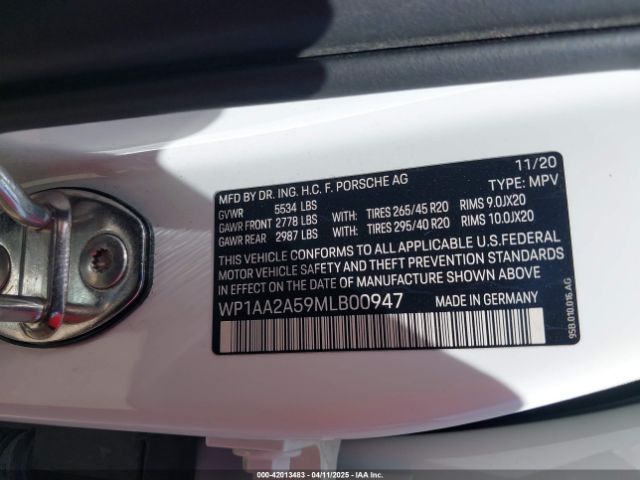 2021 PORSCHE MACAN WP1AA2A59MLB00947 Photo 8