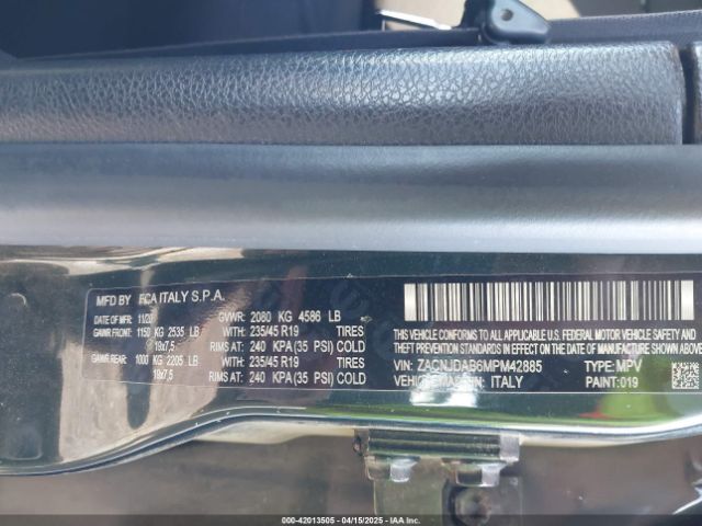 ZACNJDAB6MPM42885 Jeep Renegade Jeepster 4x4